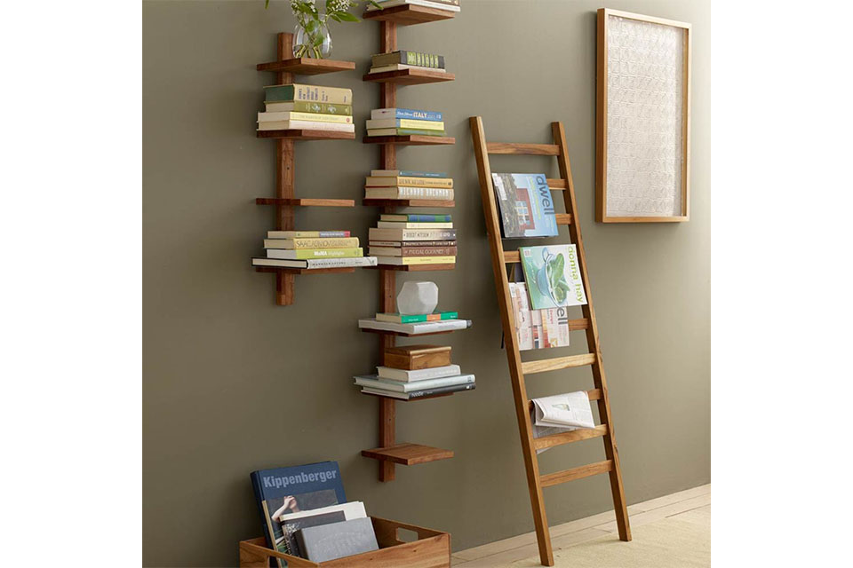 shelf and ladder